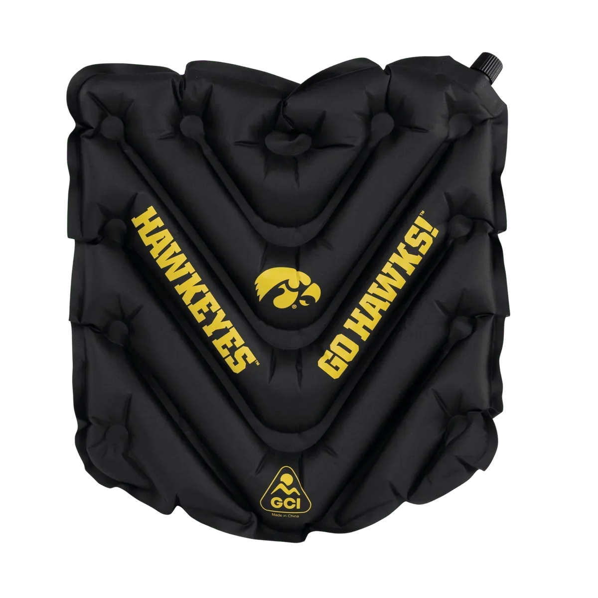 College V Seat™ Inflatable Stadium Cushion - Iowa Hawkeyes - Essential Travel Fit Set